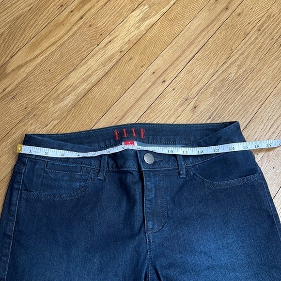 Elle Straight Leg Blue Jeans Women’s Size 6 Mid Rise Stretch Denim - Picture 7 of 8